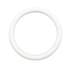 4 inch White Plastic Acrylic Craft Rings 5/16 inch Thick 12 Pieces