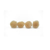 0.75 inch Beige Mini Craft Pom Poms 100 Pieces - artcovecrafts.com