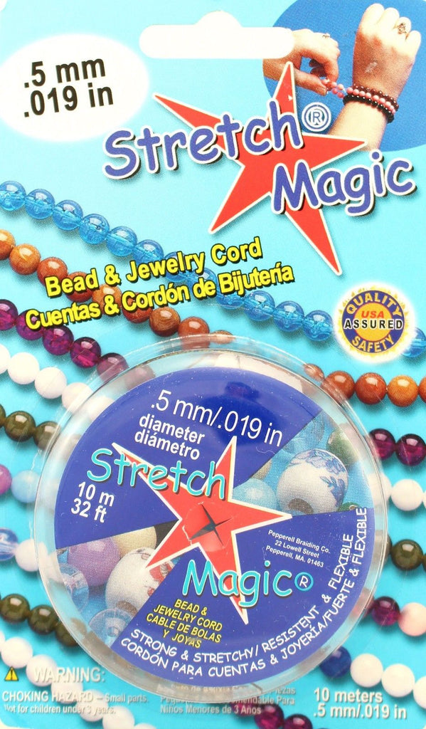 Stretch Magic Bead & Jewelry Cord .7mm Black 10M - Bead Inspirations