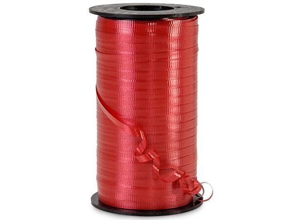 Red Curling Ribbon 500 Yard Roll 3/16 Inch Wide. - artcovecrafts.com