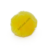 3 Inch Yellow Large Craft Pom Poms 12 Pieces - artcovecrafts.com