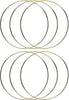 10 Inch Gold Metal Rings Hoops for Crafts Bulk Wholesale 6 Pieces