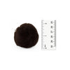 2 Inch Brown Craft Pom Poms 25 Pieces - artcovecrafts.com