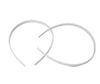 0.25 inch Wide White Plain Plastic Headbands Bulk  wholesale