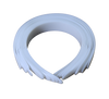 1 inch 25mm Wide White Plain Plastic Headbands Bulk 12 Pieces