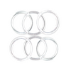 5 inch Clear Plastic Acrylic Craft Rings 5/16 inch Thick 12 Pieces - artcovecrafts.com