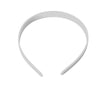 0.5 inch Wide White Plain Plastic Headbands 