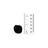 1 inch Black Small Craft Pom Poms 100 Pieces - artcovecrafts.com