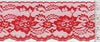 4 Inch Flat Lace Red 1 Yard