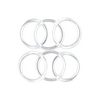 4 inch Clear Plastic Acrylic Craft Rings 5/16 inch Thick 12 Pieces - artcovecrafts.com