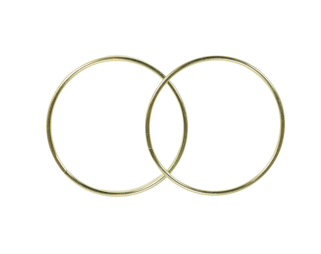 3 Inch Gold Metal Rings Hoops for Crafts Bulk Wholesale 10 Pieces