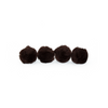 2 Inch Brown Craft Pom Poms 25 Pieces - artcovecrafts.com