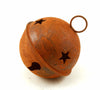 65mm 2.5 inch Large Rustic Rusty Craft Jingle Bell with Stars 1 Piece - artcovecrafts.com