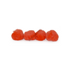 3 Inch Orange Large Craft Pom Poms 12 Pieces - artcovecrafts.com