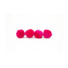 0.5 inch Neon Pink Tiny Craft Pom Poms 100 Pieces - artcovecrafts.com