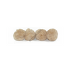 2 Inch Beige Craft Pom Poms 25 Pieces - artcovecrafts.com