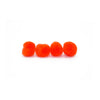 0.5 inch Orange Tiny Craft Pom Poms 100 Pieces - artcovecrafts.com