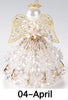 April Birthstone Angel Christmas Ornament Kit - artcovecrafts.com
