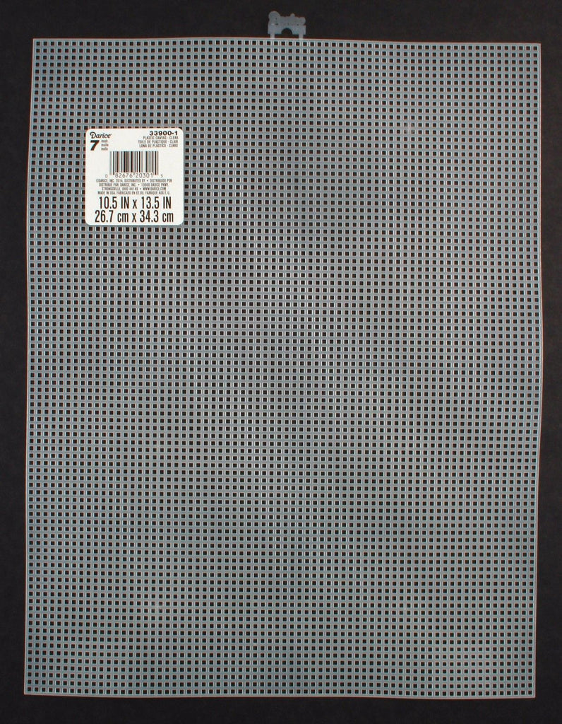 7 Mesh Count Clear Plastic Canvas Bulk - 25 Sheets- 10.5 x 13.5 Inch