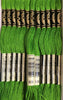 DMC 6 Strand Embroidery Floss Cotton Thread Bulk 906 Medium Parrot Green 8.7 Yards 12 Skeins