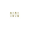 Gold Safety Pins Bulk Size 0 - 0.875 Inch 1440 Pieces Premium Quality - artcovecrafts.com