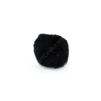 2 Inch Black Craft Pom Poms 25 Pieces - artcovecrafts.com