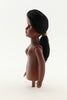 5 inch Plastic Craft Doll -Half Body Doll Pick- Black Skin 1 Piece - artcovecrafts.com