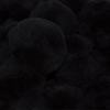 2 Inch Black Craft Pom Poms 25 Pieces - artcovecrafts.com