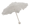 9 Inch White Parasol Lace Umbrella