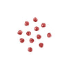 8mm Faceted Plastic Beads Transparent Christmas Red Bulk 1,000 Pieces - artcovecrafts.com