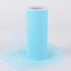 Aqua Tulle 6 inch Roll 25 Yards - artcovecrafts.com