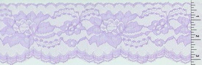 3 Inch Flat Lace Lavender 1 Yard