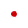 1 inch Red Small Craft Pom Poms 100 Pieces - artcovecrafts.com