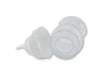 4.25 Fillable Plastic Mini Baby Bottles White Cap 12 Pieces Baby Shower Shower Favors - artcovecrafts.com