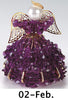 February Birthstone Angel Christmas Ornament Kit - artcovecrafts.com