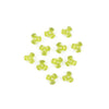 11 mm Acrylic Yellow Tri Beads Bulk 1,000 Pieces - artcovecrafts.com