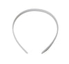 0.25 inch Wide White Plain Plastic Headbands