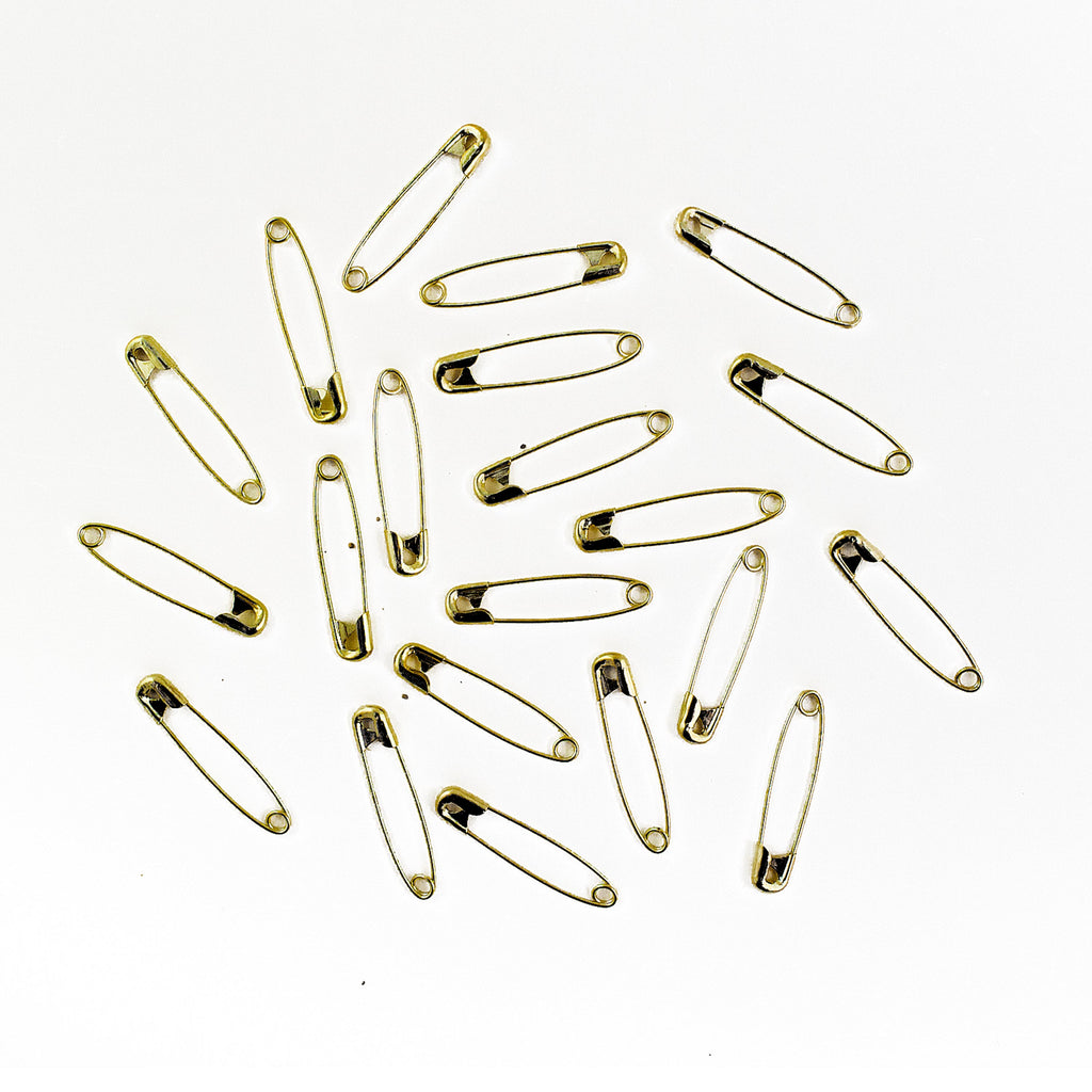 Gold Small Safety Pins Size 1 - 1 Inch 144 Pieces Premium Quality - artcovecrafts.com