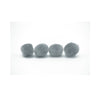 0.75 inch Grey Mini Craft Pom Poms 100 Pieces - artcovecrafts.com