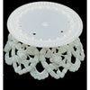 3.5 Inch White Plastic Ornament Base For Cake Topper Base & Favors 12 Pieces - artcovecrafts.com