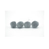 0.5 inch Grey Tiny Craft Pom Poms 100 Pieces - artcovecrafts.com