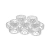 2 inch Clear Crystal Plastic Napkin Holder Rings 12 Pieces - artcovecrafts.com