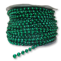 4mm Green Plastic Fused Pearls Garland Strands for Decorating & Crafts 24 Yards - artcovecrafts.com