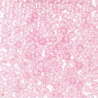 8mm Faceted Plastic Beads Transparent Pink Bulk 1,000 Pieces - artcovecrafts.com