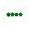 0.5 inch Kelly Green Tiny Craft Pom Poms 100 Pieces - artcovecrafts.com