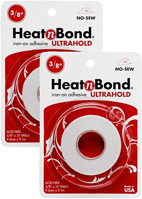 HeatnBond ULTRAHOLD Double-Sided Paperbacked Adhesive. Made in the