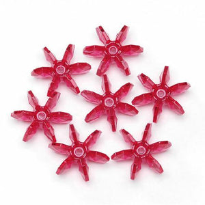 Starflake bead, SnowFlake, Cartwheel, Transparent, 12mm