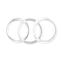 1.75 inch Clear Plastic Acrylic Mini Craft Rings 