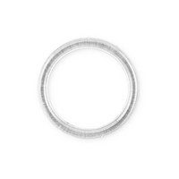 1.75 inch Clear Plastic Acrylic Mini Craft Rings 1/4 inch Thick 24 Pieces