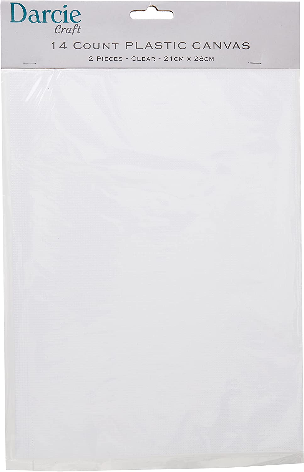 14 Mesh Count Clear Perforated Plastic Canvas 8.25" x 11" (2 Pieces)